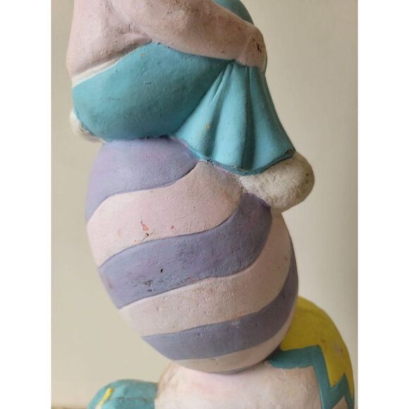 Vintage Trendmasters 1996 Easter bunny rabbit stack duck egg decor totem - Picture 15 of 16